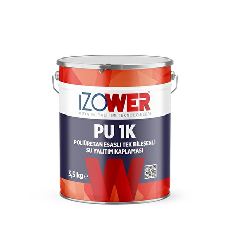 izower Pu-1K Su Yalıtım Kaplaması-Beyaz-3.5Kg