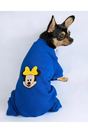 Bleu Mickey Köpek Tulumu Köpek Kazağı, Köpek Kıyafeti