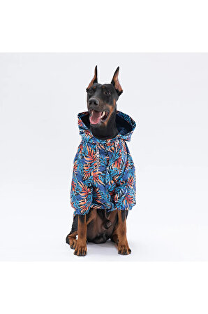 Autumna Polarlı Orta ve Büyük Irk Köpek Montu Köpek Yağmurluk Köpek Elbisesi Köpek Kıyafeti