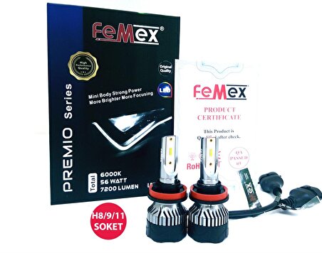 Seat Leon MK3 Sis Far Aydınlatma LED Ampul FEMEX Premio H8/11