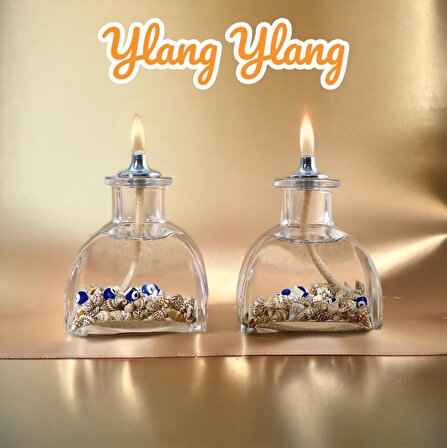 impeRiums Ylang Ylang Kokulu Sea Shell Dekoratif Kandil Mum 2'li Set