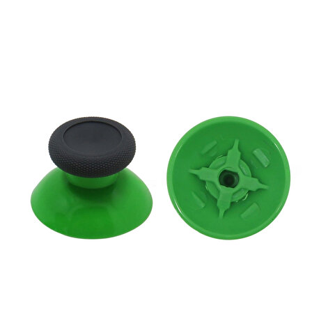 1 Adet XBOX One - One S/X - Series S/X Uyumlu Analog Topuz Renkli Başlık Siyah Yeşil