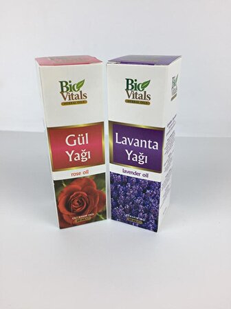 Bio Vitals Gül-Lavanta Yağı 20 ml 2li set