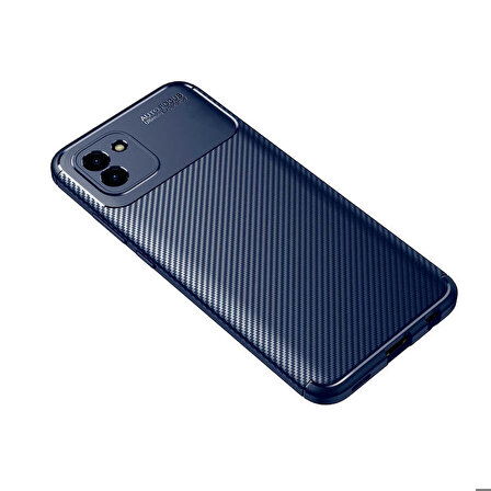 Samsung Galaxy A03 Uyumlu Kılıf Ultra Slim Fit Karbon Silikon