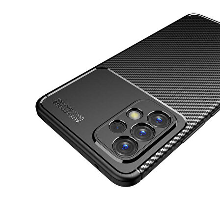 Samsung Galaxy A73 Uyumlu Kılıf Ultra Slim Fit Karbon Silikon