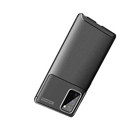 Samsung Galaxy Note 20 Uyumlu Kılıf Ultra Slim Fit Karbon Silikon