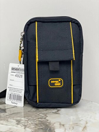 Seventeen GTA Kumaş Çapraz Askılı Sırt - Göğüs Çantası - Body Bag 4928 Sarı çizgili