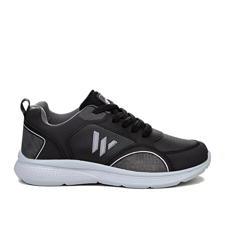 Magg-Point 571 Beden 44 Siyah_Gümüş Erkek Sneaker Günlük Spor Ayakkabı