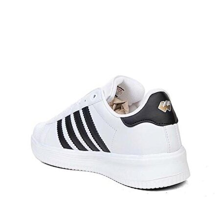 WİCKERS 2555 Beyaz_Siyah Numara 40 Erkek Sneaker Günlük Spor Ayakkabı