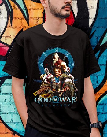 GOD OF WAR -  RAGNÖROK' Temalı Oversize Tişört