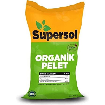 Supersol 1 kg Supersol Organik Pelet Solucan Gübresi ve Leonardit