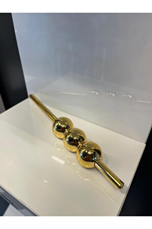 Petra Düz Metal Kulp 32mm Altın Dolap Kapak Modern Tv Ünite Çekmece Mobilya Kulbu Gold