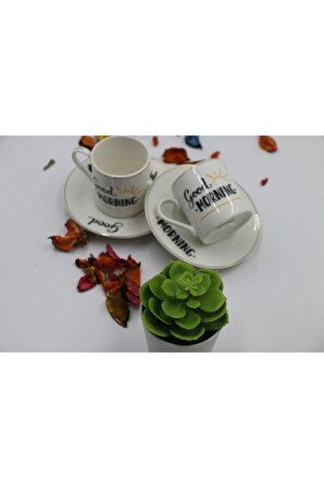Pazarötesi-pazarötesi- Porselen 2'li Kahve Fincan Takımı