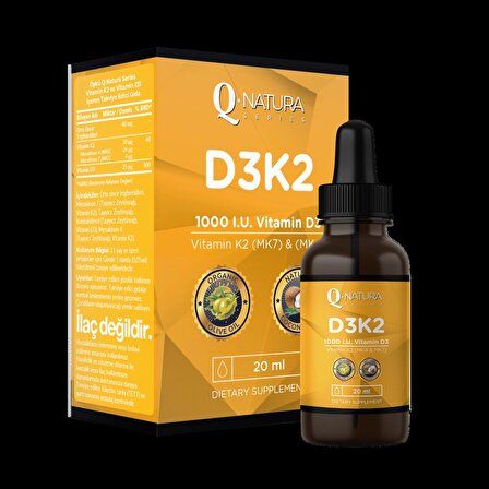 Q Natura Series D3K2 + Mct oil 20 ml