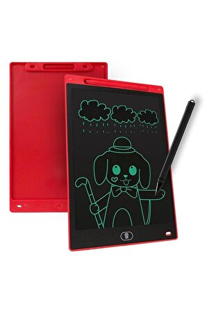 QASUL  Renkli Yazı 12'inç Büyük Boy Lcd Dijital Grafik Yazma Tableti Çocuk Çizim Tahtası lisa-Renkli-12inç