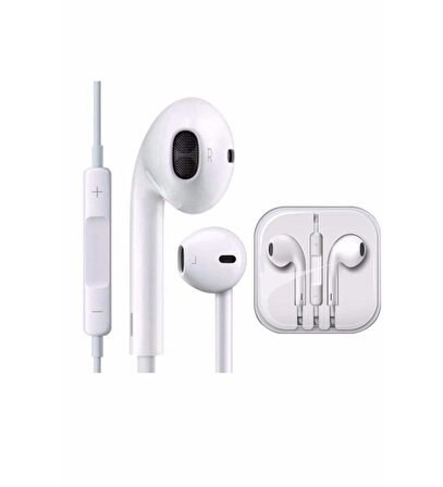 QASUL Iphone 7-8-10-11-12-13-14 Uyumlu Lightning Konnektörlü Kulaklık Beyaz cvhds9hvcnv
