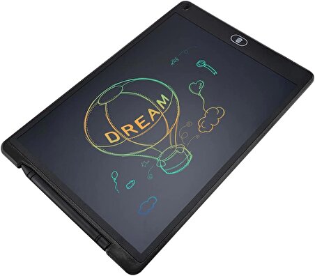 QASUL Renkli Yazı 12'inç Büyük Boy Lcd Dijital Grafik Yazma Tableti Çocuk Çizim Tahtası lisa-Renkli-12inç