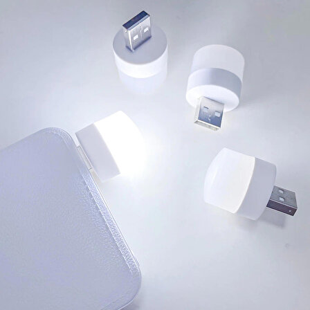 QASUL  Mini USB Kamp ve Gece Lambası Yuvarlak LED Lamba