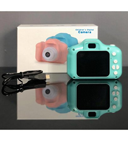 qasul Mini 1080p Hd Kamera Çocuklar Için Dijital Fotoğraf Makinesi Pembe Mavi QASUL2CMR9