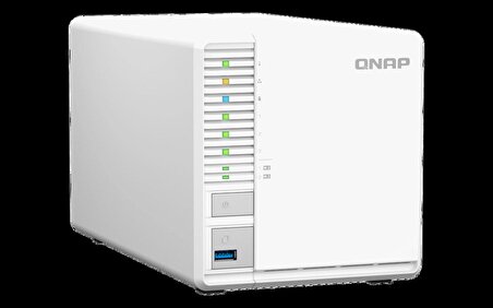 QNAP TS-364-8G 3 HDD Yuvalı, 8GB Ram, 2 x M.2 2280 PCIe Gen3, 2 x USB 3.2 Gen 2 (10Gbps), NAS Depolama Ünitesi (QN-TS-364-8G)