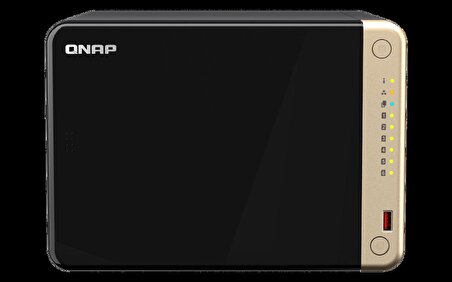 QNAP TS-664-8G 6 HDD Yuvalı, 8GB Ram, 2x M.2 2280 PCIe NAS Depolama Ünitesi (TS-664-8G)