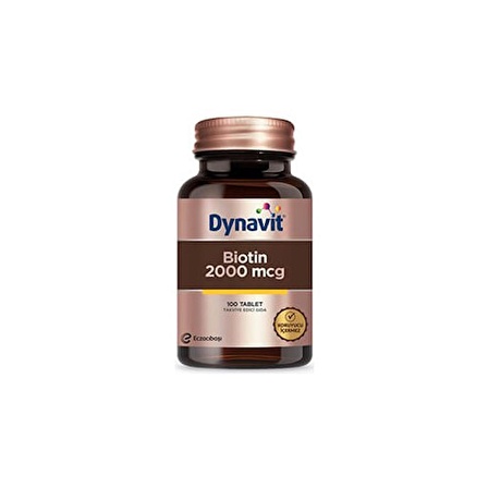 Dynavit Biotin 2000 Mcg 100 Tablet  (  1  Adet  )