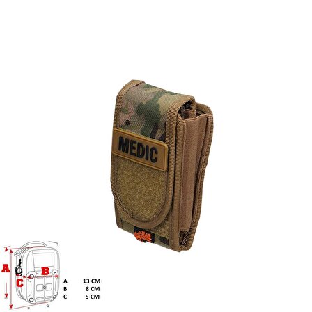 Askeri Sağlık Çantası Mini Tip (Multicam)