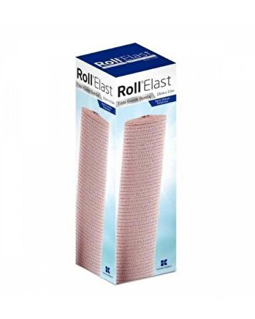 Roll Elast Tıbbi Elastik Bandaj 15 CM x 3.5 M Ten Rengi