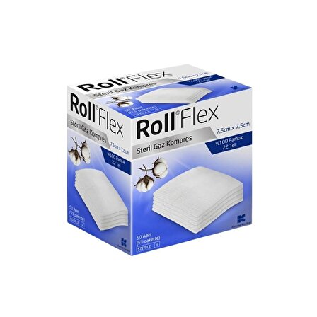 Roll Flex Gaz Kompress 7,5cm x 7,5cm 50'li