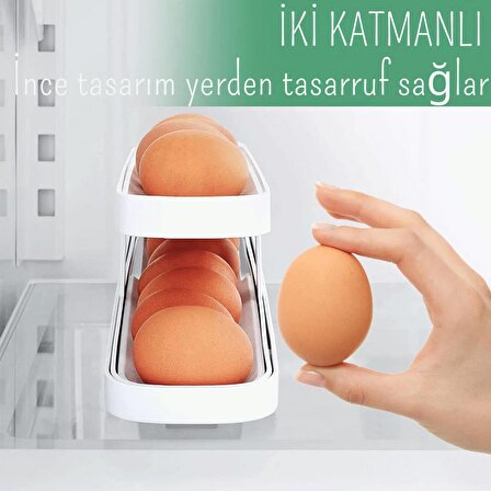 Yumurta Tutucu Saklama Buzdolabı Yumurta Dağıtıcı Buzdolabı Yumurta Düzenleyici ve Saklama Organizer