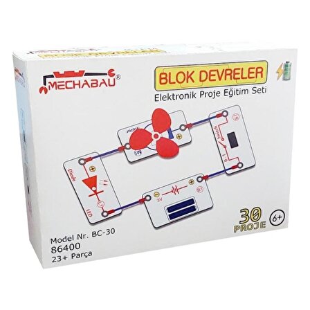 Blok Devreler Elektronik Eğitim Seti (30 Proje)