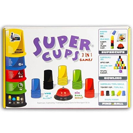 Super Cups Bardak & Bowling & Topu Bul Oyunları