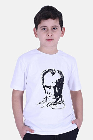 Raspberry Atatürk Baskılı Penye T-shirt