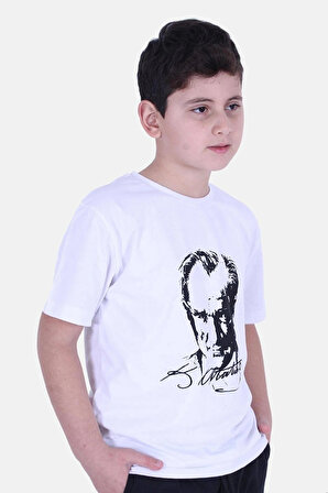 Raspberry Atatürk Baskılı Penye T-shirt