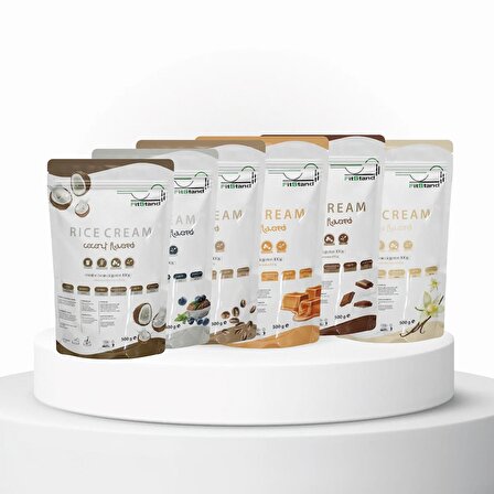 Rice Cream | Pirinç Kreması - 6 Farklı Aromalı Pirinç Unu Paketi 3KG