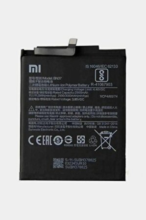 Xiaomi RedMi 6  Batarya Xiaomi RedMi 6A BN37 Uyumlu Yedek Batarya