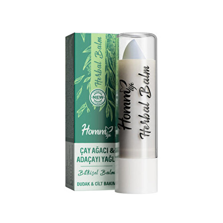 Homm Life Çay Ağacı Ve Adaçayı Yağlı Herbal Lip Balm 5ml