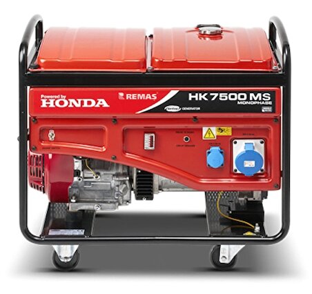 Honda HK 7500 MS Marşlı 7.5 kVA Monofaze Benzinli Jeneratör
