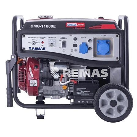 Omega OMG 11000 E Marşlı 11 kVA Monofaze Benzinli Jeneratör