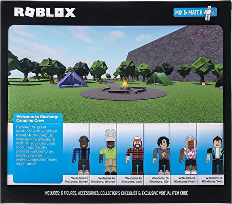 Roblox Welcome to Bloxburg Oyuncakları 6 Figürleri Paketi Oyun Seti Kodlu