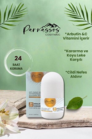 Parnassos Cosmetic Vegan Unisex Roll-on 50 ML ( İkili Set ) C Vitamini ve Beyazlatıcı Etki
