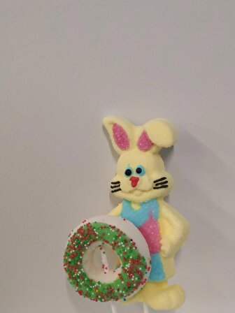 Marshmallow Dev Tavşan ve Donut Yılbaşı Set 2 (Sarı&Yeşil)