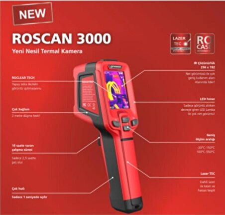 Rothenberger Roscan 3000 Termal Kamera (Su Kaçağı Tespit Cihazı)