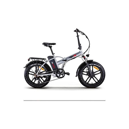 RRKS RS3 Pro X Katlanır Elektrikli Bisiklet Gri