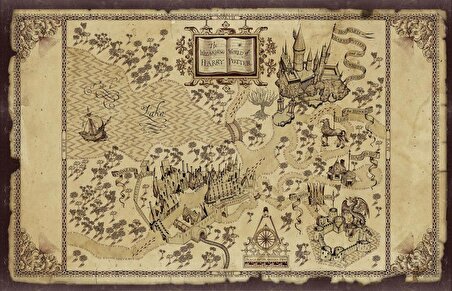 The Wizzarding World of Harry Potter Sihirli Dünya Haritası