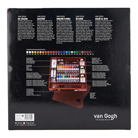 Van Gogh YAĞLI BOYA SETİ EXPERT BOX 24x20ml, 2x60ml + aks. (AHŞAP KUTU)