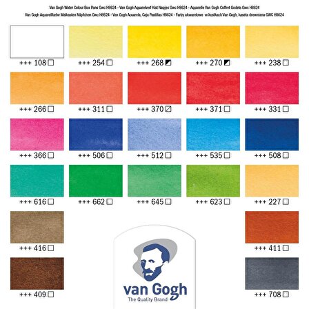 Van Gogh SULUBOYA TABLET Set 24'LÜ (AHŞAP KUTU)