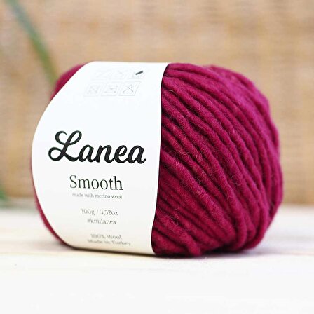 Lanea Smooth Merino Yün İp / 39 Fuşya Kırçıllı