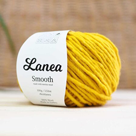 Lanea Smooth Merino Yün İp / 40 Sarı Kırçıllı