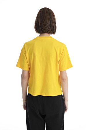 Sarı Bisiklet Yaka T-shirt